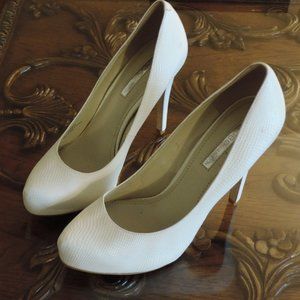 BCBG Generation White Heels